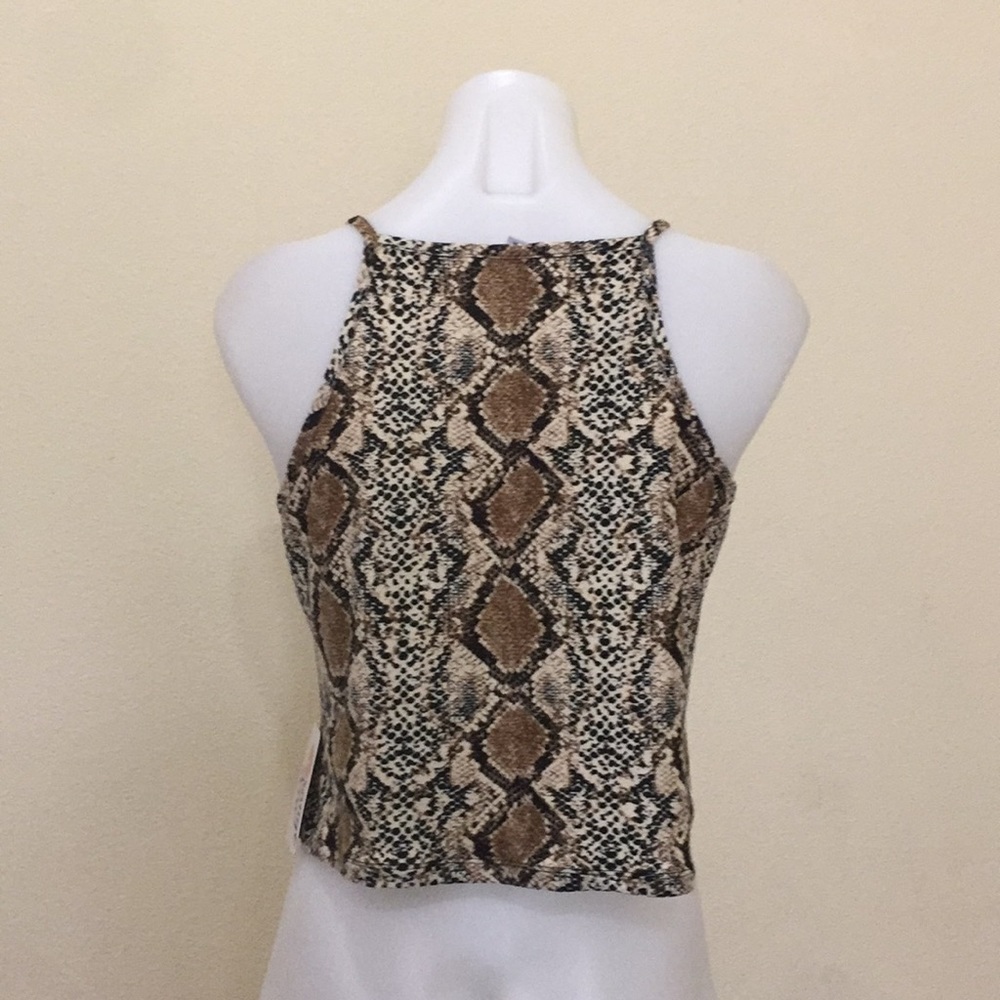 NWT Orange Kiss snake print on trend topjuniors L - Picture 4 of 8